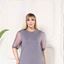 Picture of CUVY GIRL TOP WTH CHIFFON SLEEVE AND SPARKLE